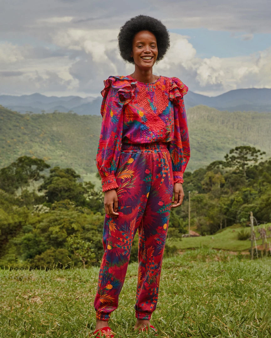 Farm Rio Clothing Tie Dye Forest Sweatpants 3 Farm Rio Clothing Tie Dye Forest Sweatpants