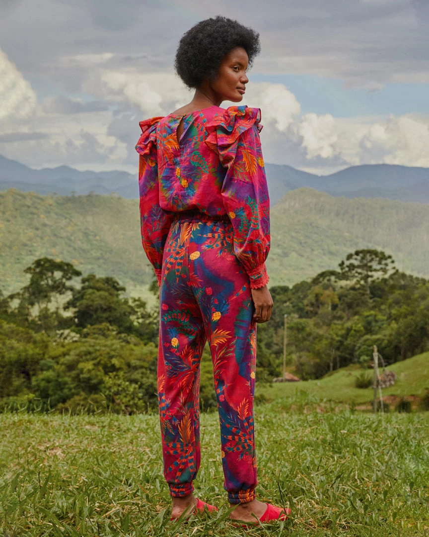 Farm Rio Clothing Tie Dye Forest Sweatpants 4 Farm Rio Clothing Tie Dye Forest Sweatpants