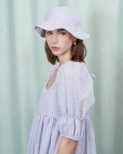 Ghospell Cascade Check Tiered Midi Dress Clothing