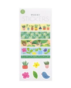 Girl Of All Work Floral Washi Stickers