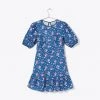 Glamorous Blue Floral Skater Dress Clothing