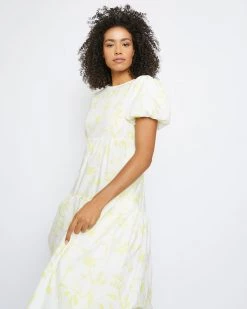 Glamorous Puff Sleeve Tiered Dress