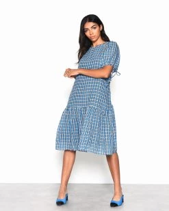 Glamorous Clothing Blue Multi Check Dress