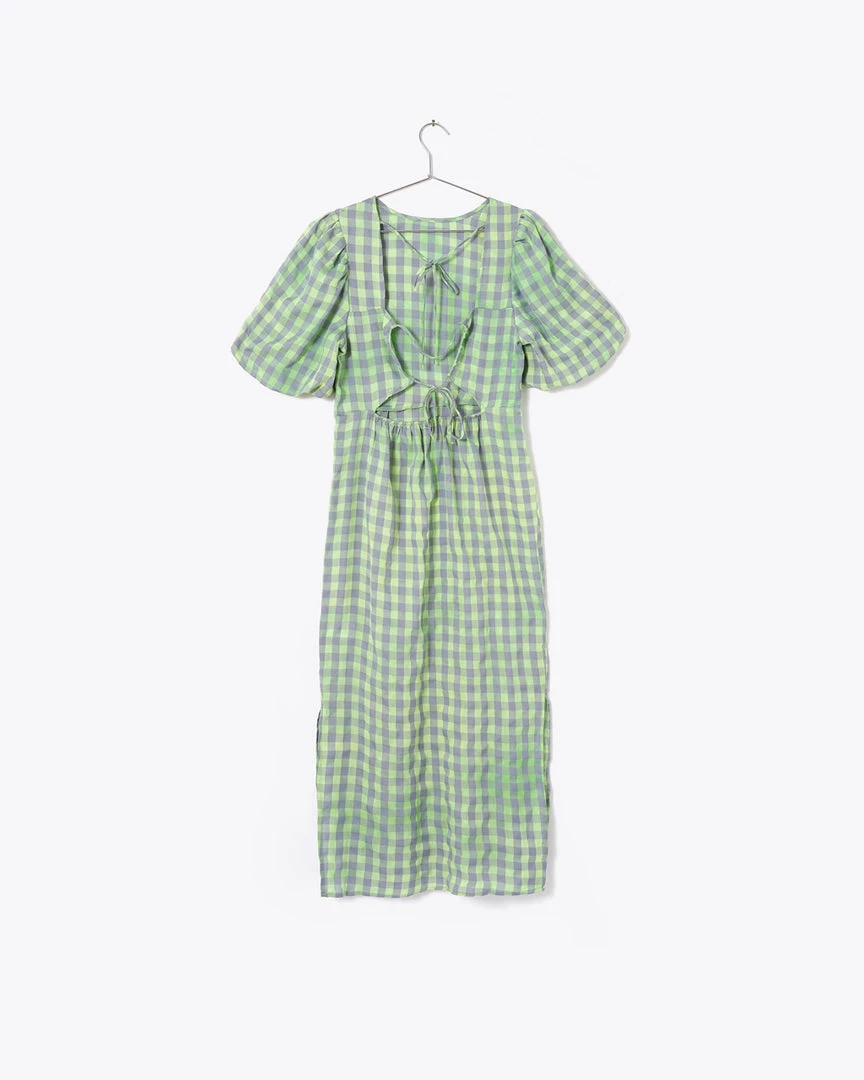 Glamorous Tie-Back Checkered Dress 4 Glamorous Tie-Back Checkered Dress