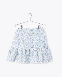 Glamorous Ruffle Trim Floral Skirt Clothing