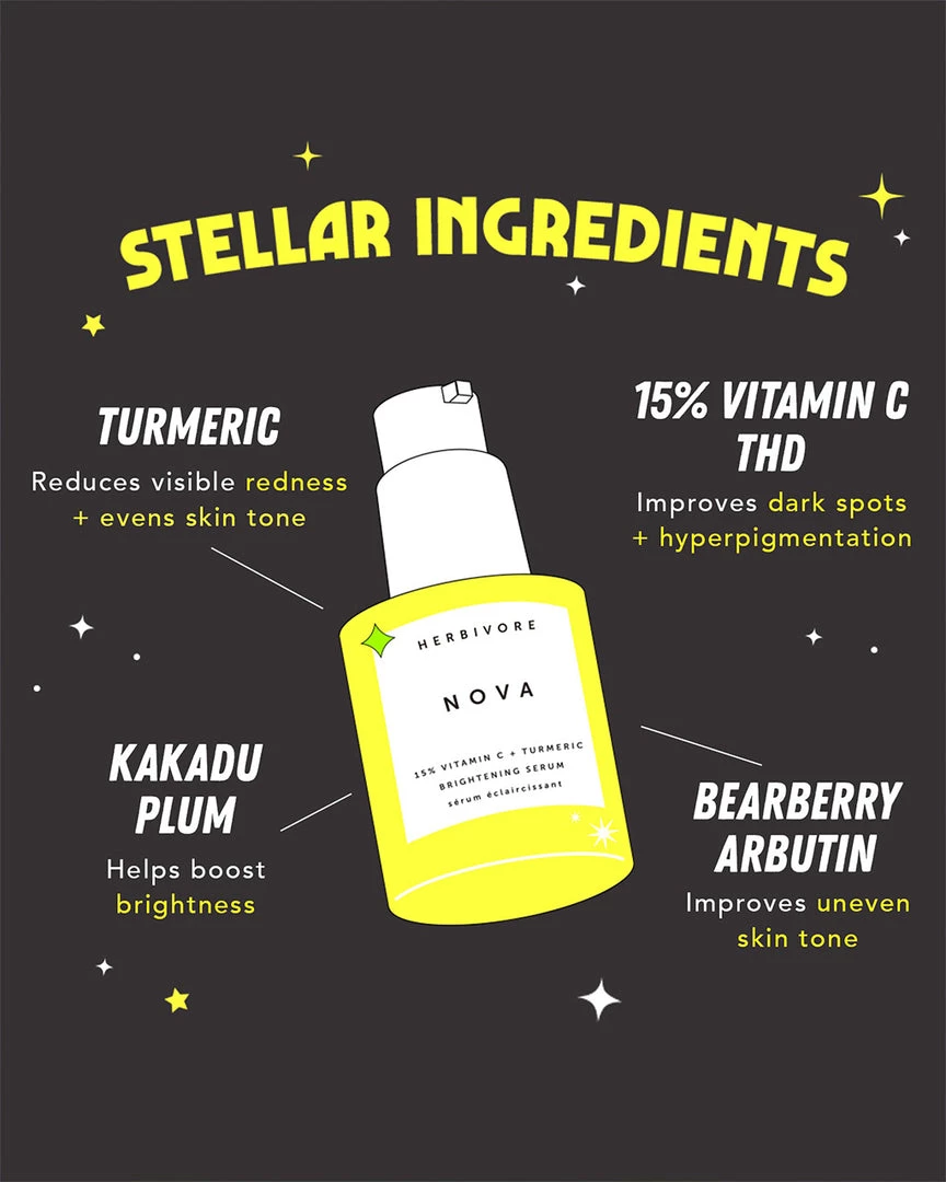 Herbivore Nova Vitamin C + Turmeric Brightening Serum 2 Herbivore Nova Vitamin C + Turmeric Brightening Serum