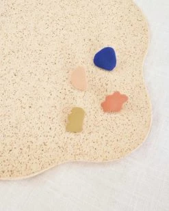 Hey Moon Designs NEW Mixed Blobs Earrings Studs - Bold Cobalt