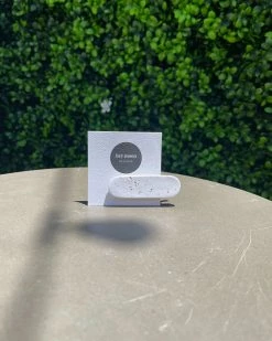 Hey Moon Designs White Speckle Hair Clip