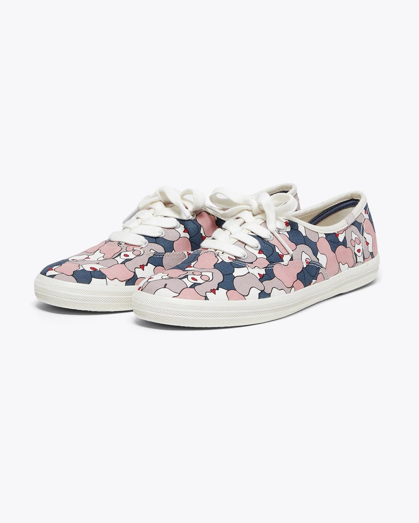 Keds Champion Organic Floral - Cloud Gray 1 Keds Champion Organic Floral - Cloud Gray