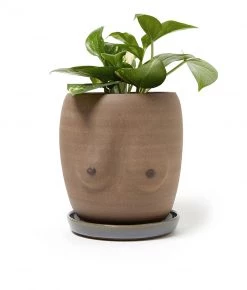 Less Is More Boobie Planter - Beige
