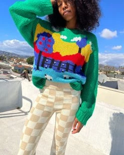 Lisa Says Gah Campagne Sweater - Cottage Scene Clothing