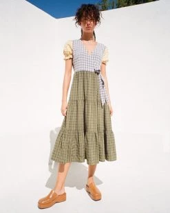 Lisa Says Gah Victoria Wrap Dress - Gingham