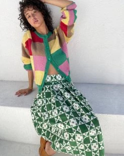 Lisa Says Gah Clothing Greta Skirt - Floral Quilt