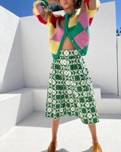 Lisa Says Gah Clothing Greta Skirt - Floral Quilt