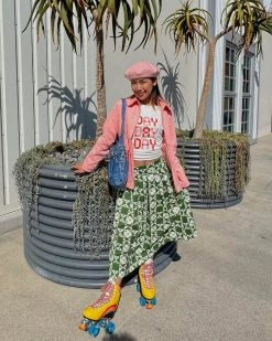 Lisa Says Gah Clothing Greta Skirt - Floral Quilt