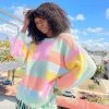 Lisa Says Gah Helen Sweater - Pastel Block Clothing