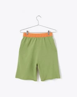 Lisa Says Gah Kelly Organic Terry Shorts - Colorblock Pink, Green & Orange Clothing