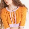 Pastiche Clothing Jules Towel Crop Top - Tangerine