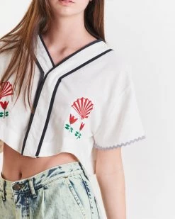 Pastiche Pez Linen Blouse - Off White Clothing