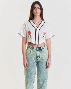 Pastiche Pez Linen Blouse - Off White Clothing