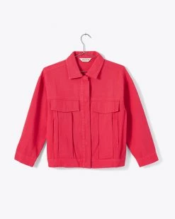 Pepa Loves Clothing Canvas Jacket - Coral