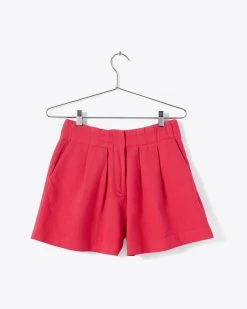 Pepa Loves Canvas Shorts - Coral