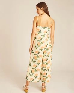 Pepa Loves Orange Print Jumpsuit Clothing