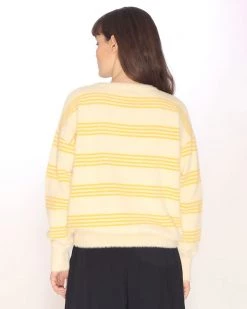 Pepa Loves Clothing Stripe Sweater - Cream/Yellow