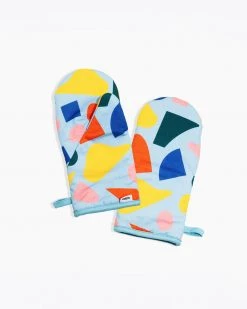 Poketo NEW Oven Mitts - Blue Elements
