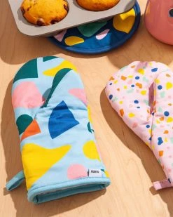 Poketo NEW Oven Mitts - Blue Elements