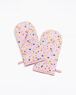 Poketo Oven Mitts - Pink Confetti
