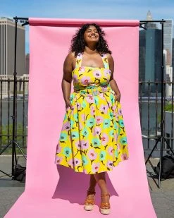 Rachel Antonoff Clothing Vinnie Skirt - Yellow Poppy