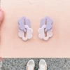 Simply Perla Daisy Link Earrings - Lavender Accessories
