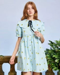 Sister Jane Lemon Laurel Mini Dress