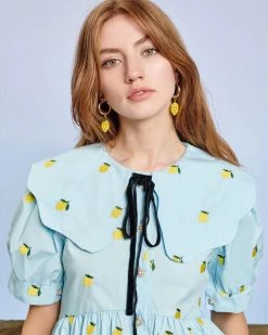 Sister Jane Lemon Laurel Mini Dress