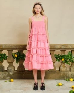 Sister Jane Getaway Ruffle Cami Dress NEW