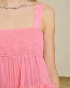 Sister Jane Getaway Ruffle Cami Dress NEW