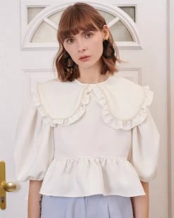 Sister Jane Pen And Pearls Embellished Blouse