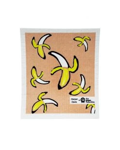 The Green Collective Bananas Swedish Dishcloth NEW