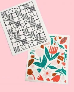 The Green Collective Large Swedish Dishcloth Set Of 2