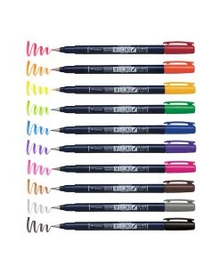 Tombow Planners + Desk Fudenosuke Colors Calligraphy Brush Pens
