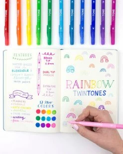 Tombow Twintone Marker Set: Rainbow