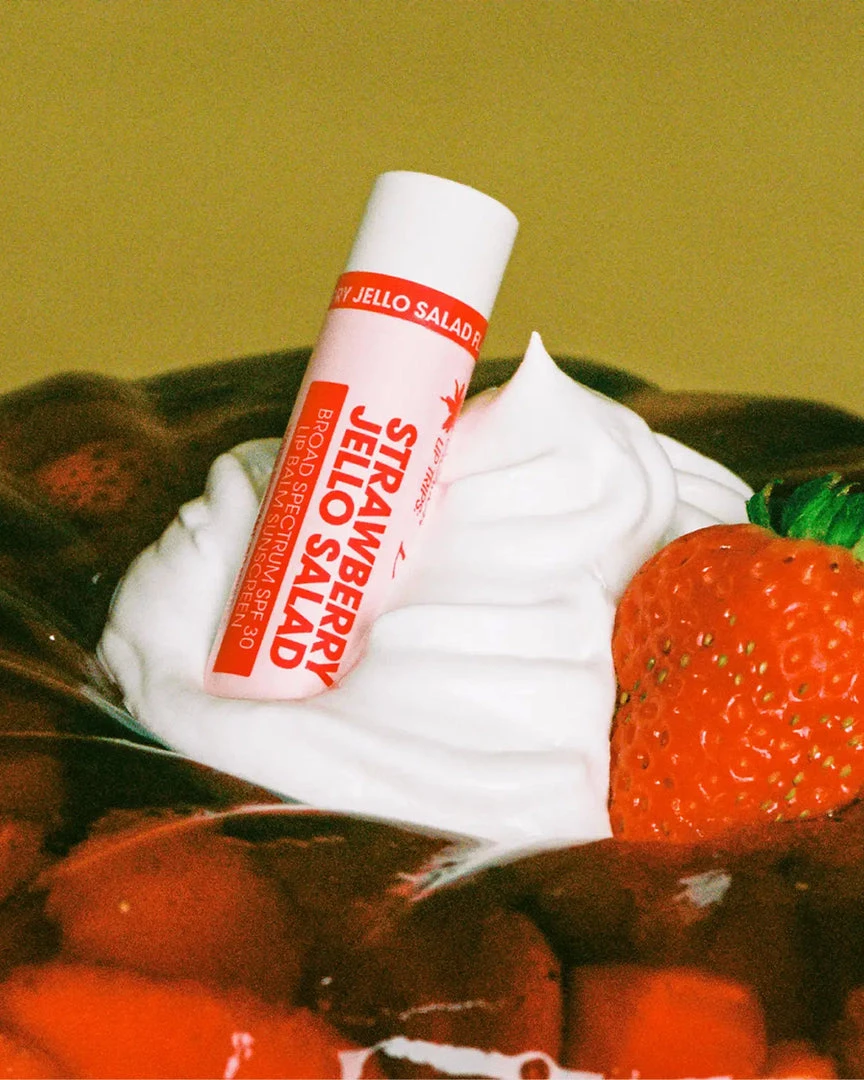 Vacation Sunscreen Strawberry Jello Salad Lip Balm 2 Vacation Sunscreen Strawberry Jello Salad Lip Balm