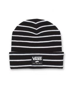 Vans Accessories Breaking Curfew Beanie - Black/White Stripe
