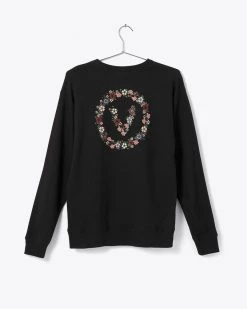 Vans Floral Crewneck Sweatshirt - Black