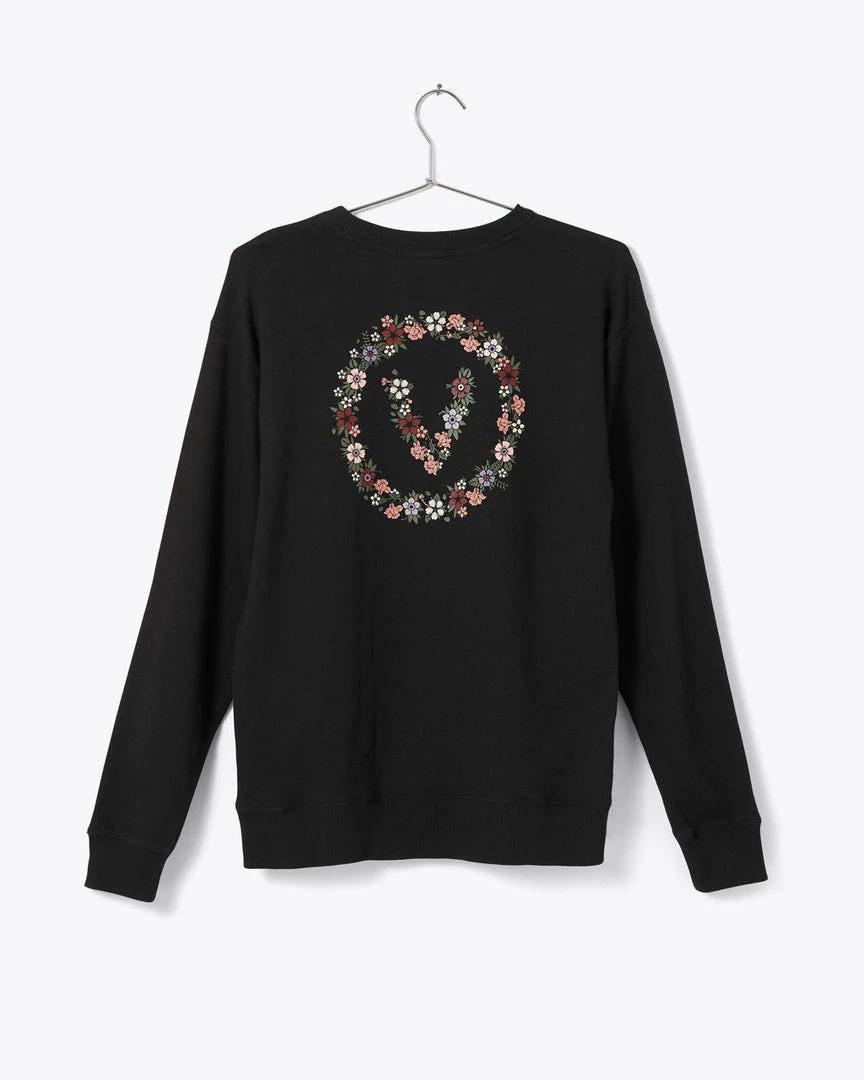 Vans Floral Crewneck Sweatshirt - Black 2 Vans Floral Crewneck Sweatshirt - Black