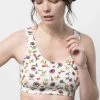 Vans NEW Flying V Print Bralette - Marshmallow