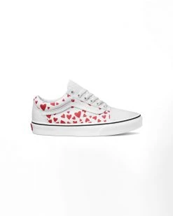 Vans Accessories Old Skool Hearts - True White/Racing Red
