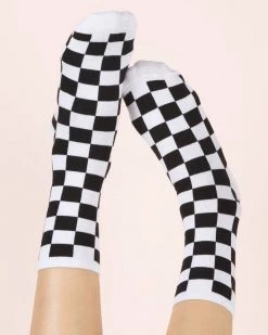 Vans NEW Ticker Sock - Black Checkerboard
