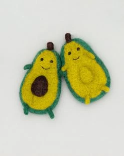 Ware Of The Dog Living Felted Wool Avocado Dog Toy
